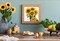 Diamond Art Kit Sunflower Diamond Art Painting Kits for Adults Sunflower Diamond Art Painting Craft for Home Decor,Aromatic,12x12 inches